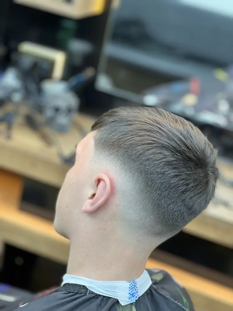 Close-up of a freshly cut skin fade at Cappadocia Barber